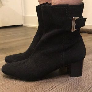 Anne Klein suede booties